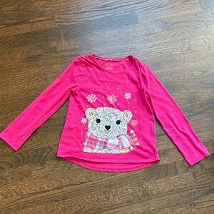 Cynthia Rowley Fuchsia Long Sleeve with Sequin Bear
